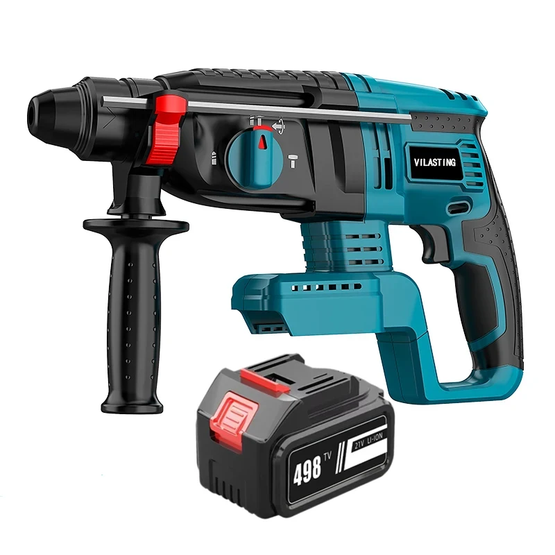 26MM Brushless Electric Hammer Drill Multifunctional Rotary Cordless Rechargeable Power Tools Compatible Makita 18V Battery 6