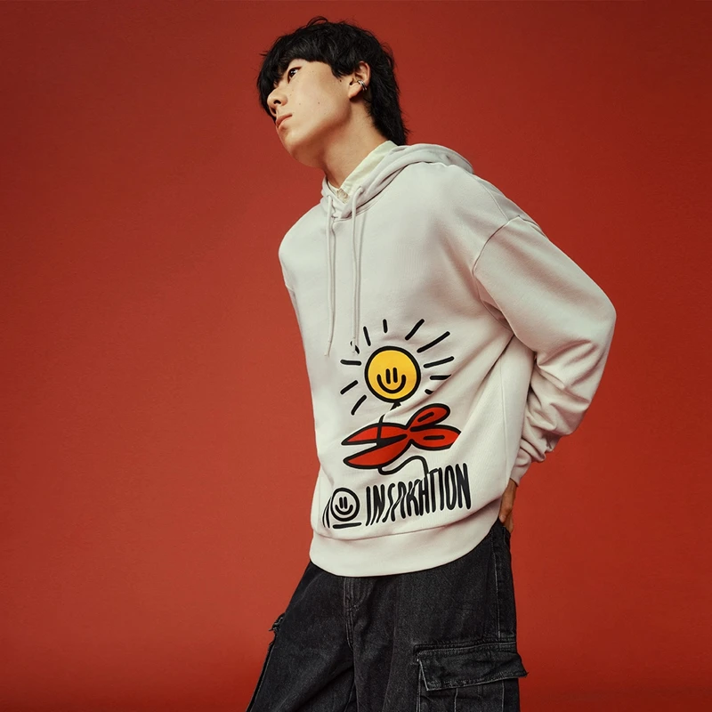 Xtep Pullover Sweatshirts Women Men Comfortable Soft Causal Fashion Printed Hoodies Long Sleeve Couple's Tops 877327930126