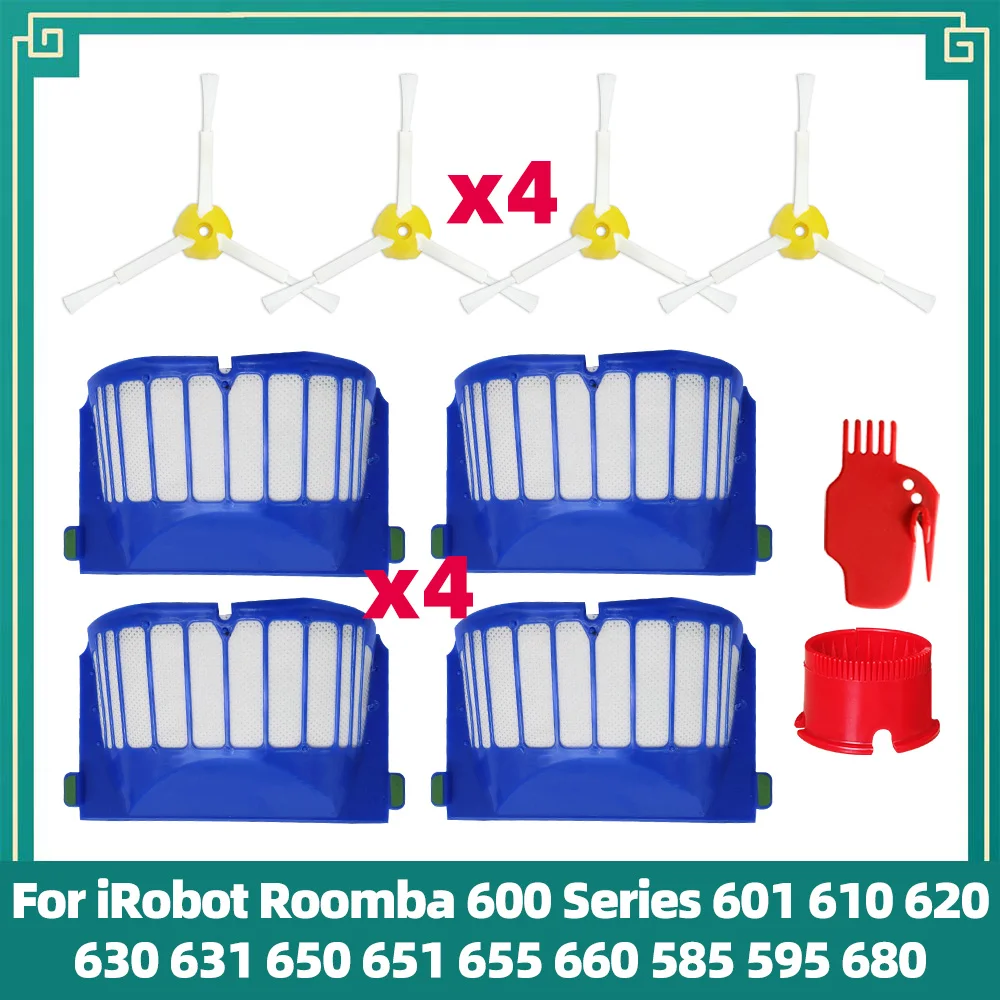 Kit Accessori Rumba Per IRobot Roomba Serie 600/500: Spazzole, Filtri E Ruota Anteriore – Tutto Il Necessario Per Rinnovare Il Tuo Aspirapolvere Robot