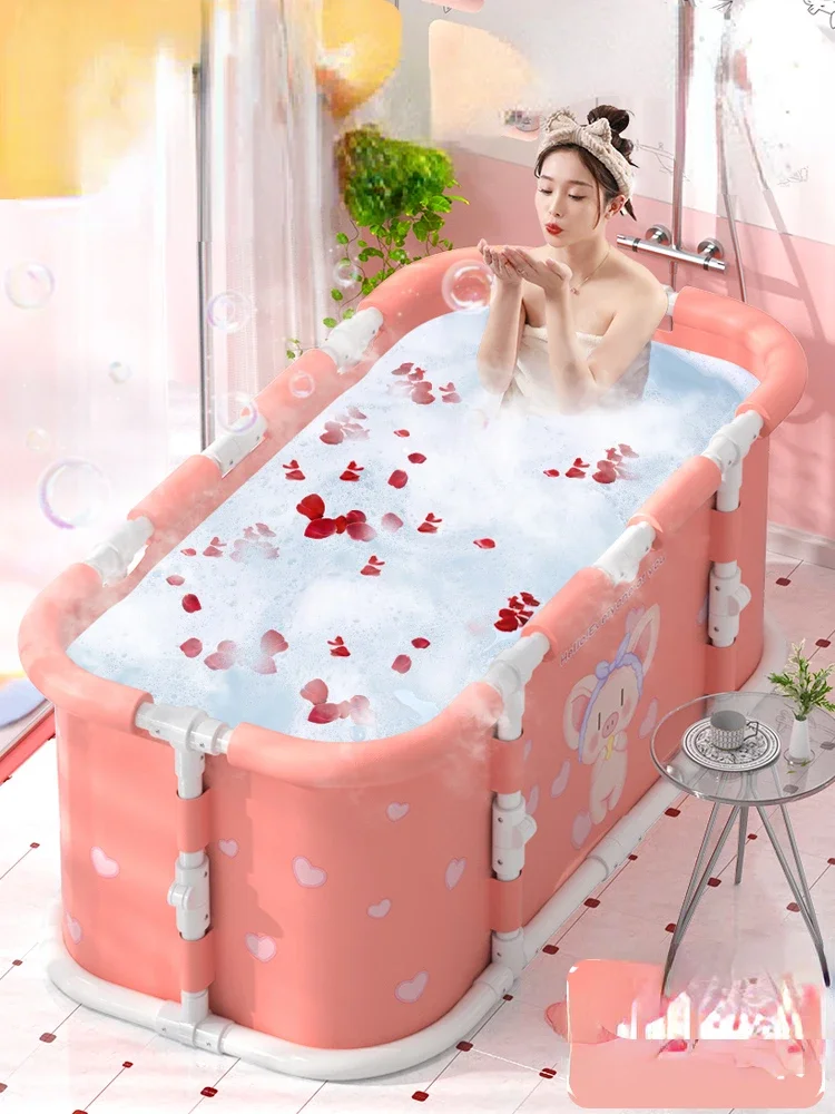 

Bath tub adult folding installation-free adult household full-body tub