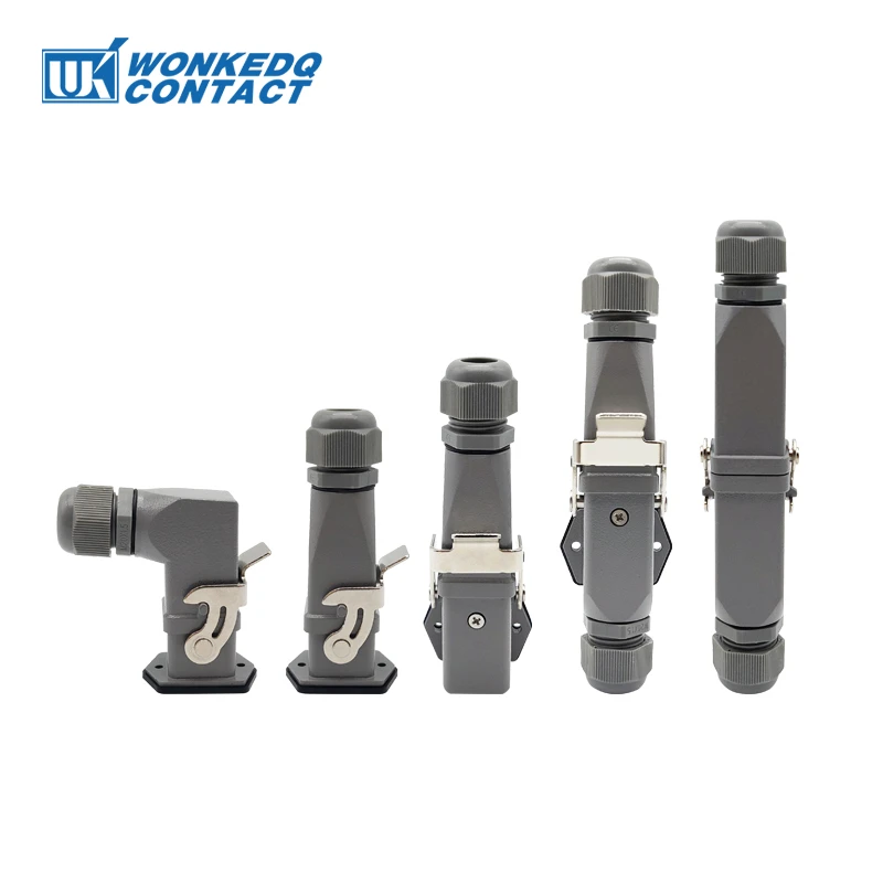 HA Heavy Duty Connector Kit 4/5/6/8 Core Pins Male&Female Insert Plug HDC-HA Rectangular Waterproof Industrial Aviation Socket 2