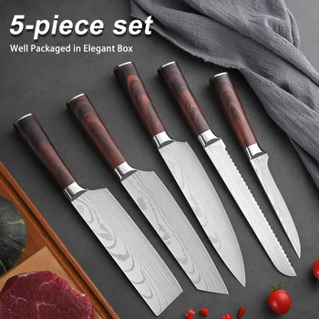 Mahogany Knife set