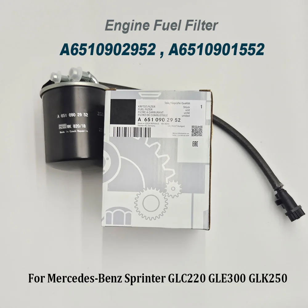 Новый топливный фильтр двигателя A6510902952 A6510901552 6510902952 6510901552 для MMercedes-Benzz Sprinter GLC220 GLE300 GLK250 Новый топливный фильтр двигателя A6510902952 A6510901552 6510902952 6510901552 для MMercedes-Benzz Sprinter GLC220 GLE300 GLK250