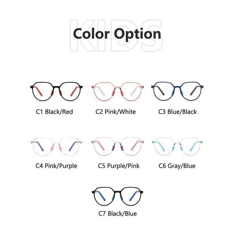 Children Blue Light Blocking Glasses Honey Girls Ultra Light TR Silicone Glasses Frame Kids  Computer Gaming Eyewear images - 6