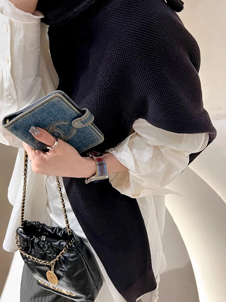 Vintage Leather Wool Strap