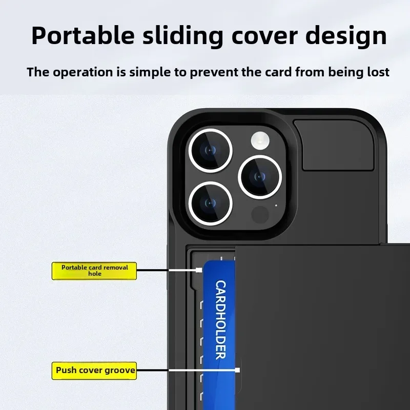 Premium Wallet Phone Case with Card Holder and Dual-Layer Protection