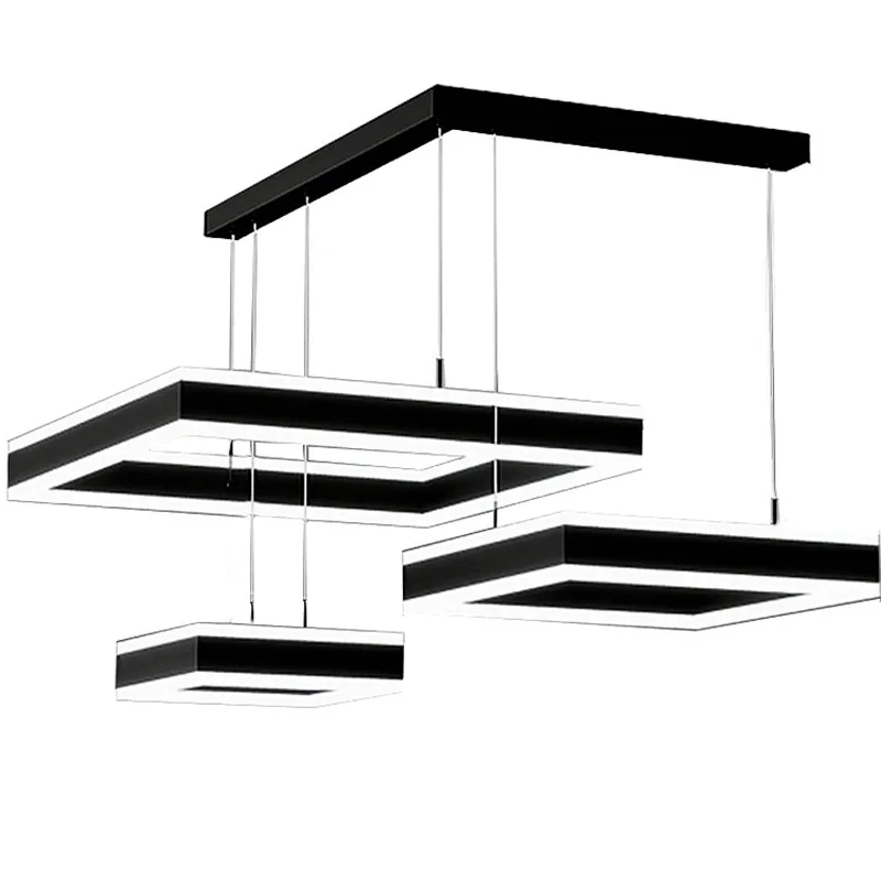

2023 New Living Room Light Modern Simple Square Frame Atmosphere Living Room Main Light