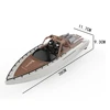 TKKJ RC Boat High Speed Double Electric Machine propeller 2.4GHz Remote Control Boat 1:28 Speedboat Model Toys for Children Kids 2