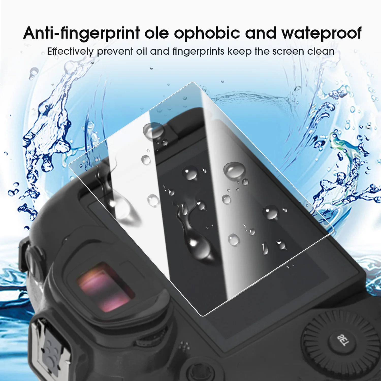 Premium Tempered Glass Camera Screen Protector - Anti-Scratch Protective Cover