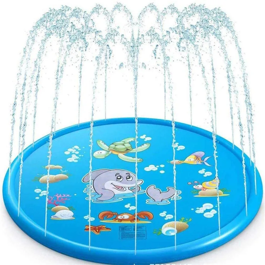 

3-in-1 Splash Pad Sprinkler For Kids And Wading Pool Children's Sprinkler Pool Inflatable Water Summer Toys Outdoor Play Mat Toy