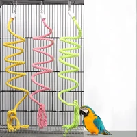 1PC Random Color S/M Bird Cage Accessories Toys for Parrots Bird Chewing Climbing Swing Pet Supplies Jouet Pour Perroquet D9096 1