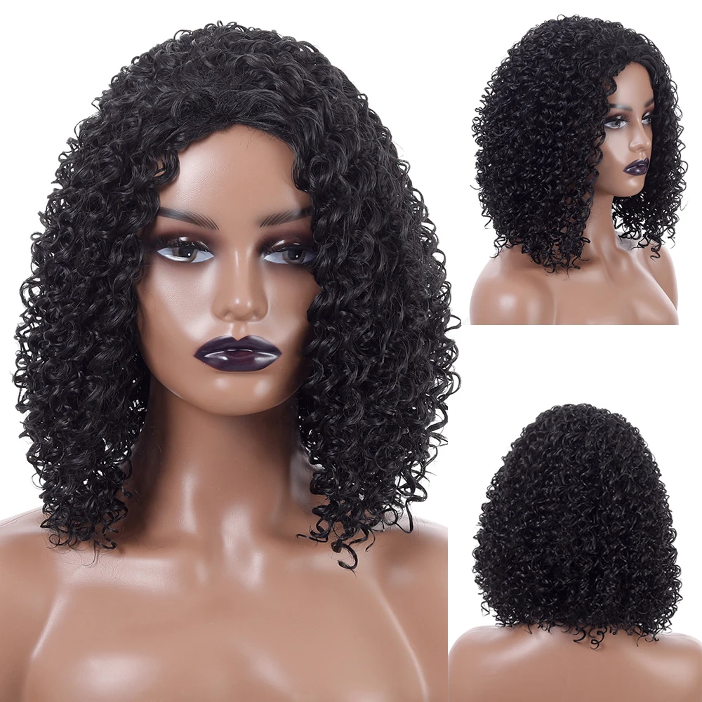 Short Synthetic Wigs African American | Short Curly Wigs African American -  Synthetic - Aliexpress