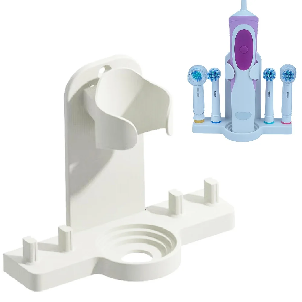 Adhesive Electric Toothbrush Holder Wall Mounted Tooth Brush Heads Rack Organizer Oral B Bathroom Kitchen Storage