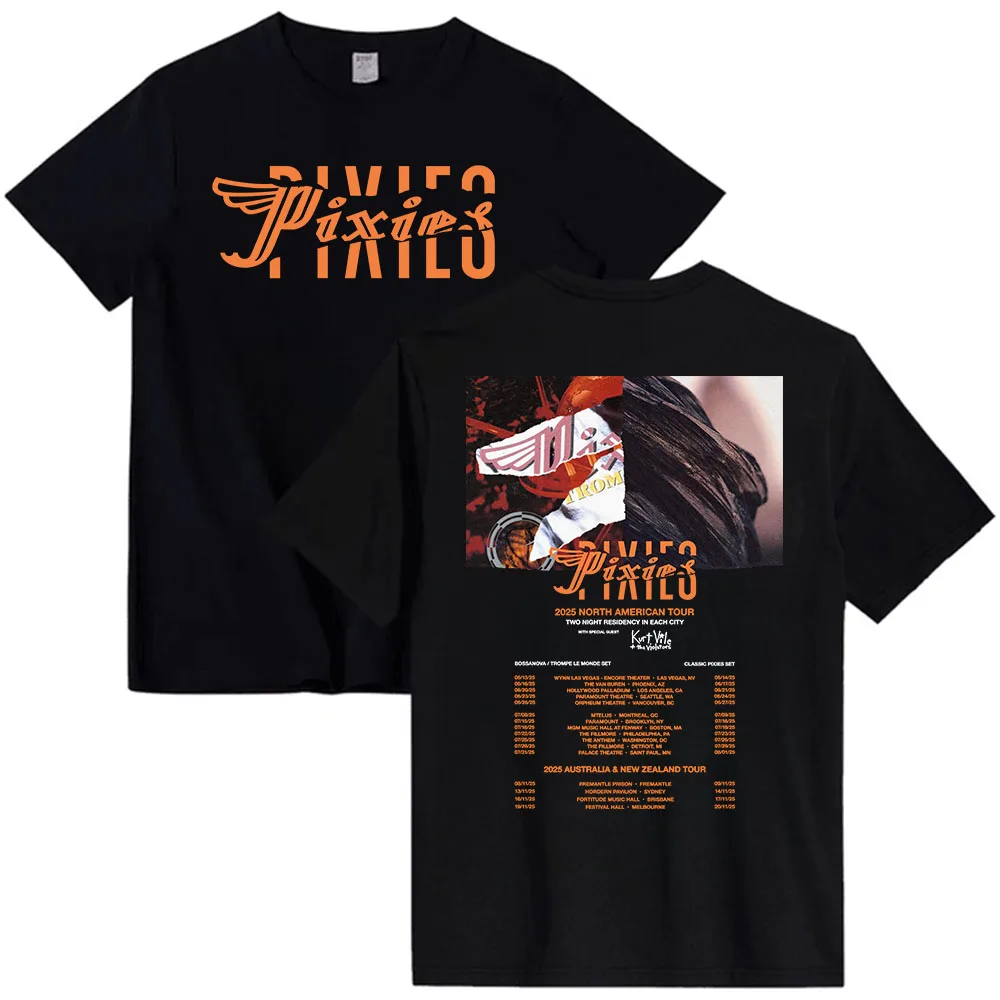 Pixies Tour 2025 NEW T-shirt Summer Short Sleeve O-neck Tshirts