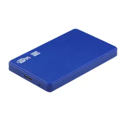 High-Speed USB 3.0 External Hard Drive Enclosure (Blue)