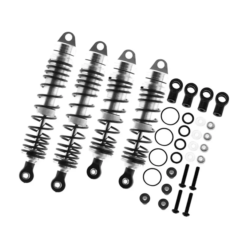 AC34-트랙사스 슬래시 4X4 VXL 2WD 러슬러 호스 스탬페드 1/10 RC카용- 금속 프론트+리어 쇼크 업소버 세트 1세트 업그레이드 부품