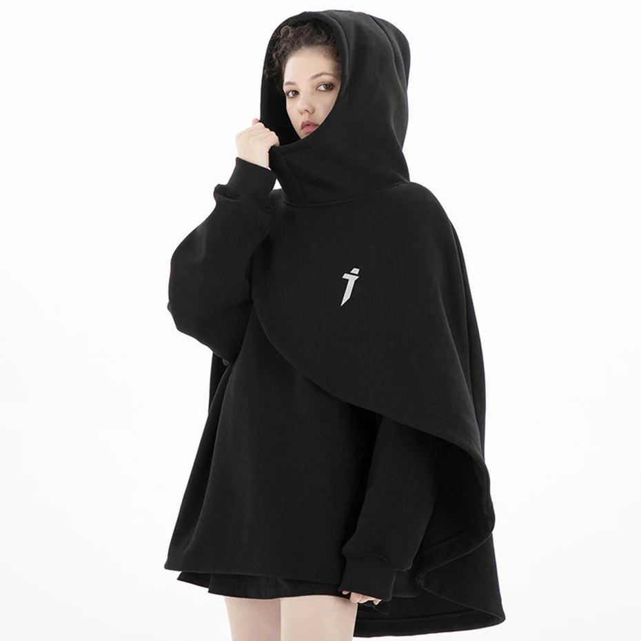 Fashion Cloak Hoodies Men Techwear Streetwear Hoodie