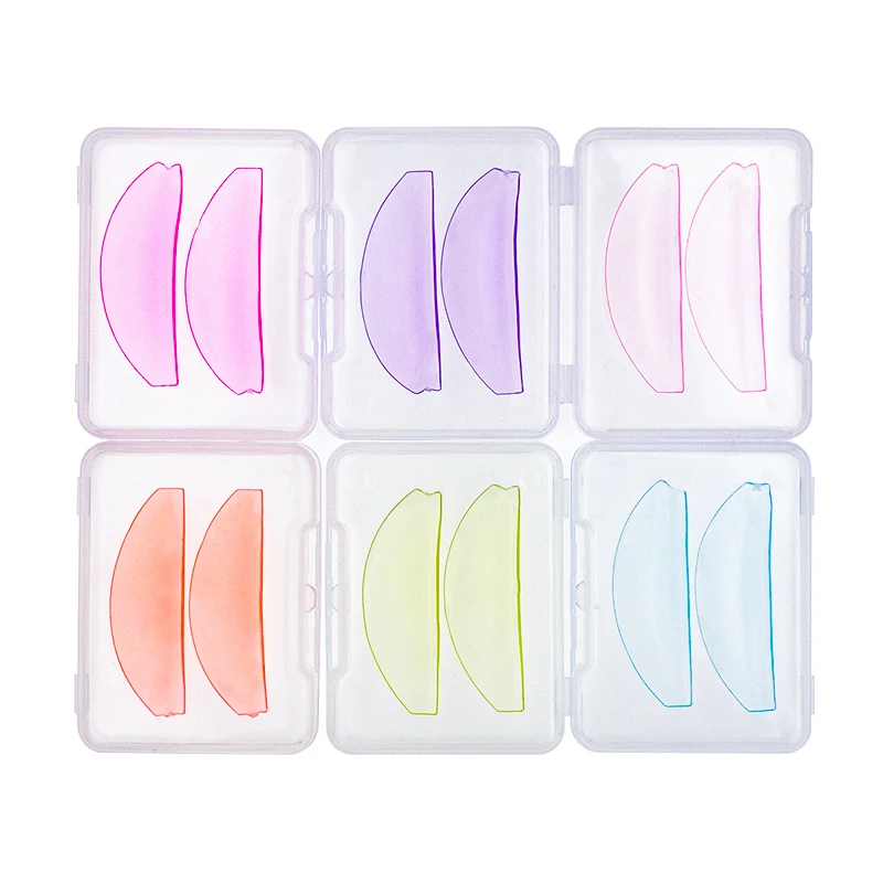 1 paar Silikon Lash Dauerwelle Pads Erweichung Heben Wimpern Stangen Schild Selbst-klebe 3D Wimpern Curler Zubehör Make-Up werkzeuge – Detail 9