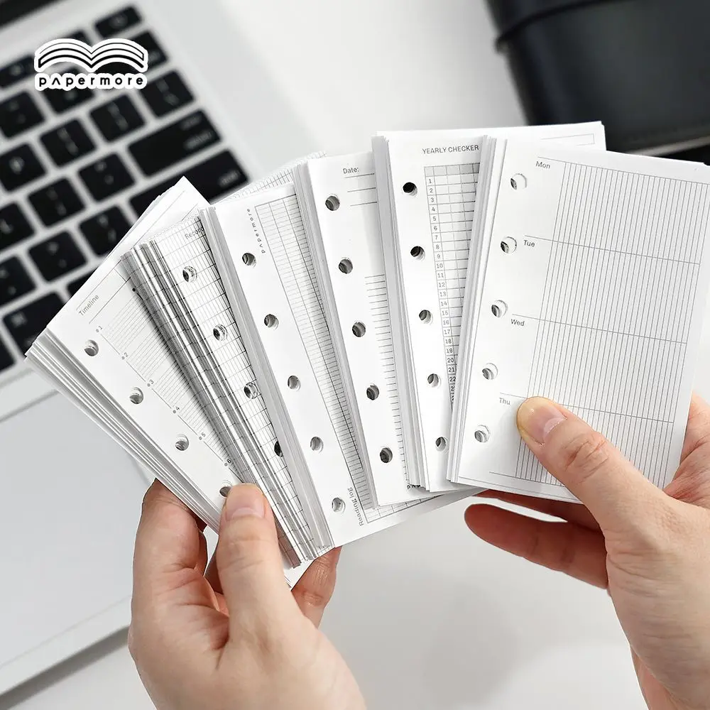 40Pcs M5 Refill Paper 14×9cm Paper M5 Journal Refill M5