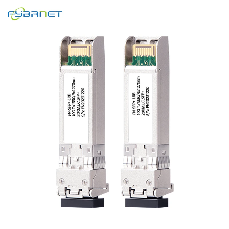 10G BiDi 20KM SFP+ Simplex LC Optical Fiber Module 20km Single Mode for Cisco Mikrotik Netgear etc