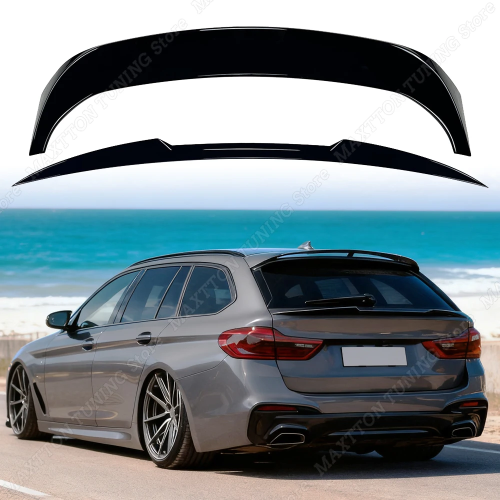 For BMW G31 Touring 520i 530i 540i 525d M550d 2017-2023 Rear Trunk Roof Spoiler Lip Tail Center Wing Mid Splitter Decoration