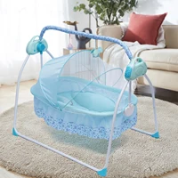 Portable Electric Baby Cradle Crib Auto-Swing Bassinet  Rocking Cot Infant Baby Sleeping Bed&Music 2