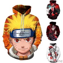 

New Fashion Street Trend Men's and Women's Sweater Anime Ninja 3D Hooded Pullover