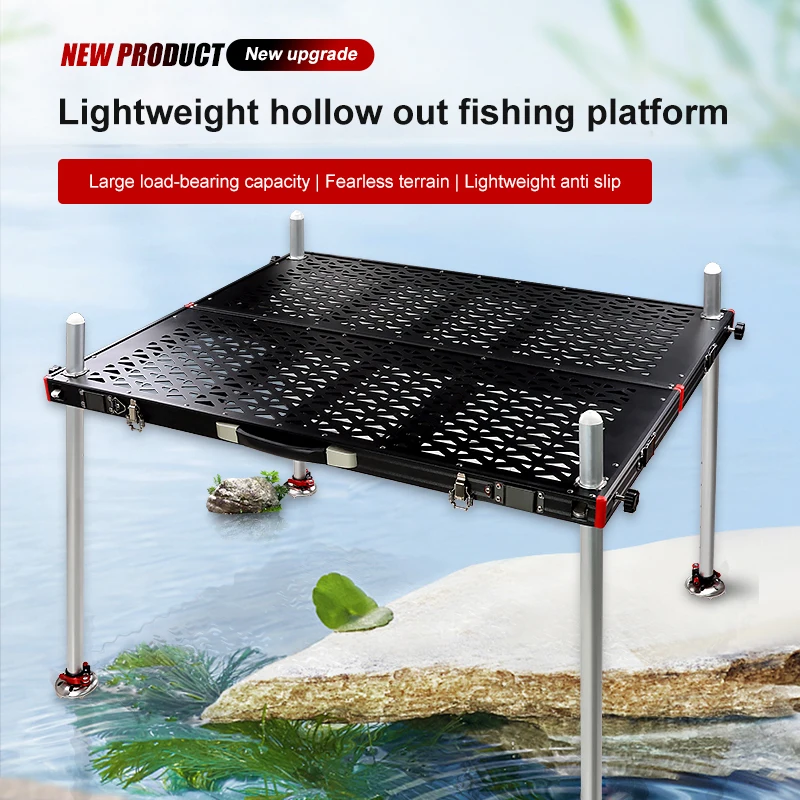 2023-Durable-Hollow-Fishing-Platform-New-Lightweight-Folding-Aluminum ...
