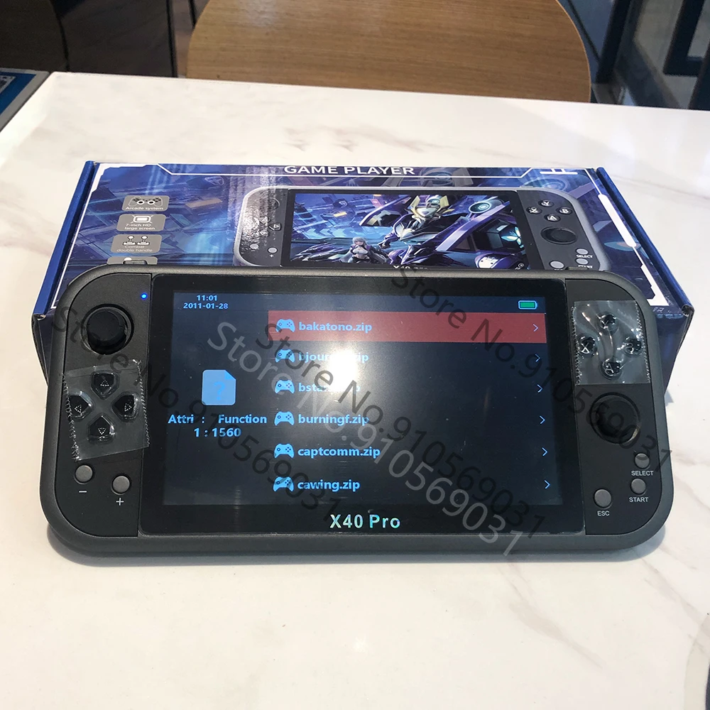 X40Pro 7 inch 16G classic retro dual handheld dual rocker video game console inch HD large screen handheld TV game console