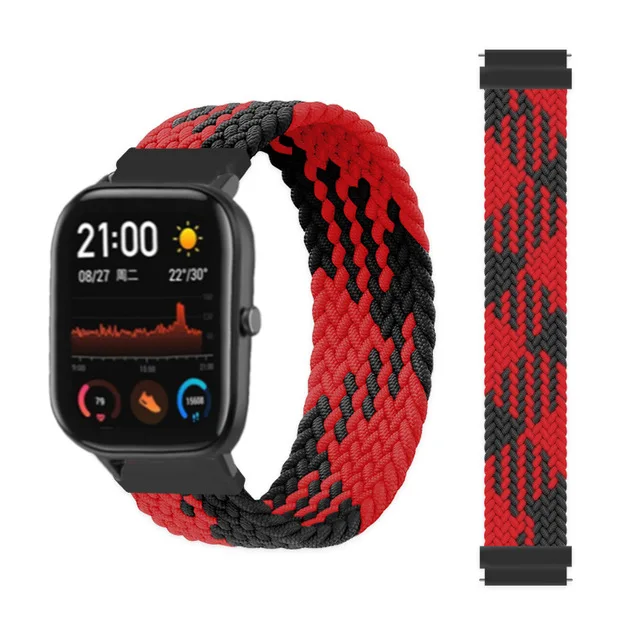 Braided Solo Loop Watch Strap - 20mm & 22mm Adjustable Band