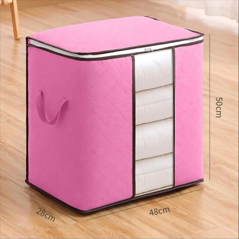 Sklopiva kutija za pohranu velikog kapaciteta, otporan na prašinu, organizator od netkane tkanine, prijenosni poplun, odjeća, igračka, jastuk, posuda za pohranu