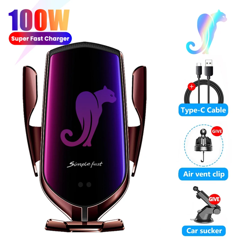 Eonline 3D vehicle-mounted mobile phone wireless charging bracket Infraredmagnetic absorption universal all mobile phone