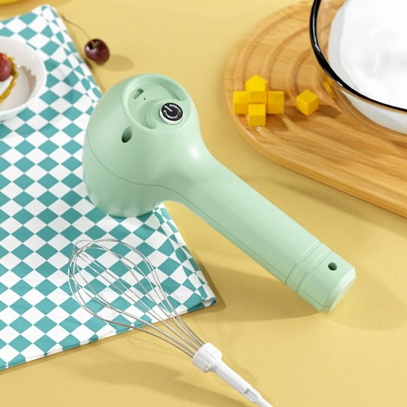 

Wireless Electric Handheld Mixer Cream Milk Coffee Egg Frother Grinder Home 667A