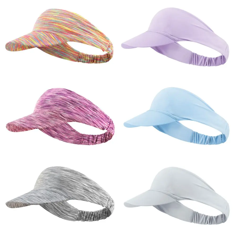 Adjustable Sun Visor Sports Hat Tennis Golf Headband Beach Cap Men Women UV Protection Baseball Hat Sunscreen Hollow Top Cap