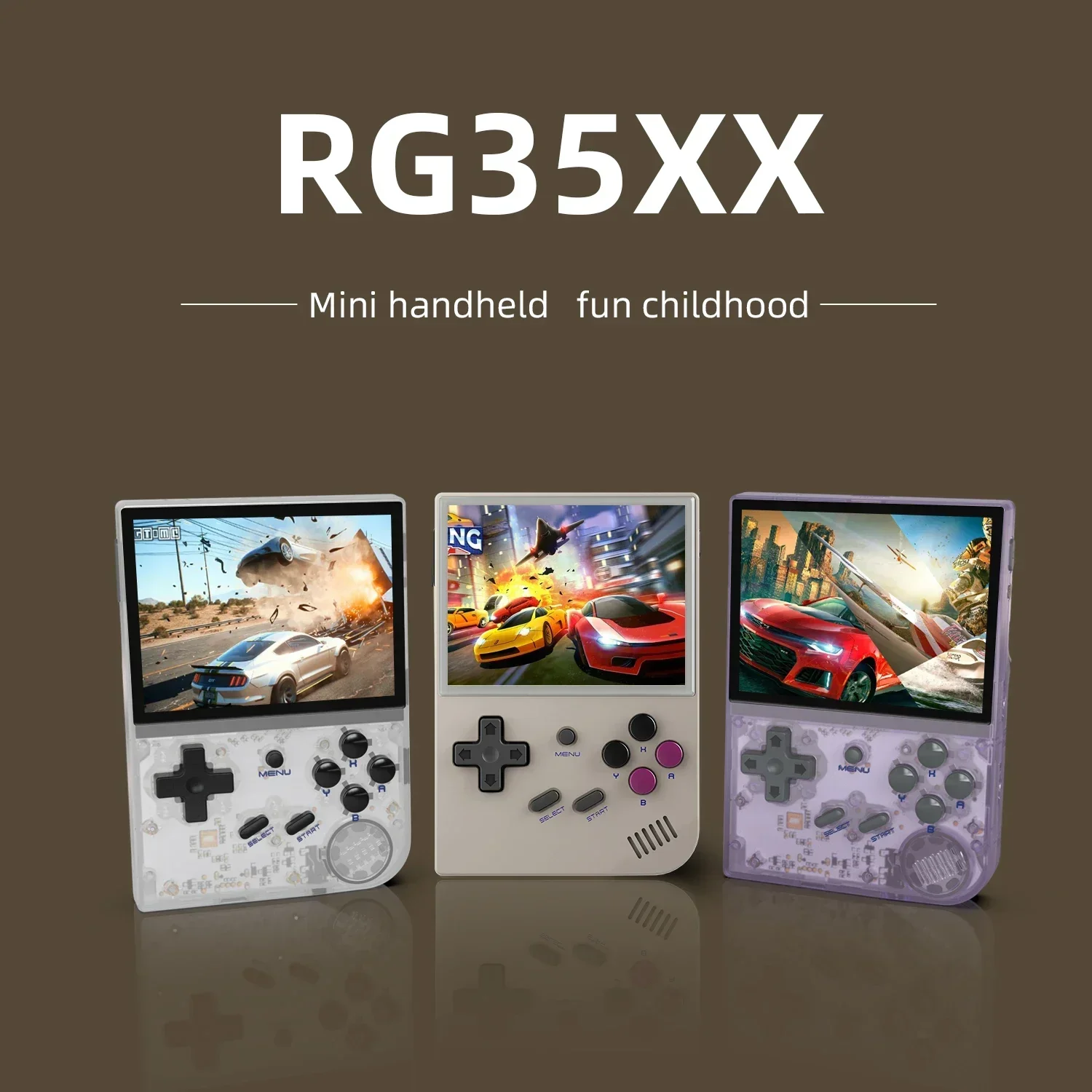 

ANBERNIC RG35XX Game Console 3.5″ IPS 640*480 Screen Portable RG35XX PLUS Video Handheld Game Player Kids Gifts 5000+ Games