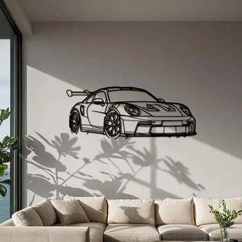 Supercar Metal Wall Art - 15.75 1