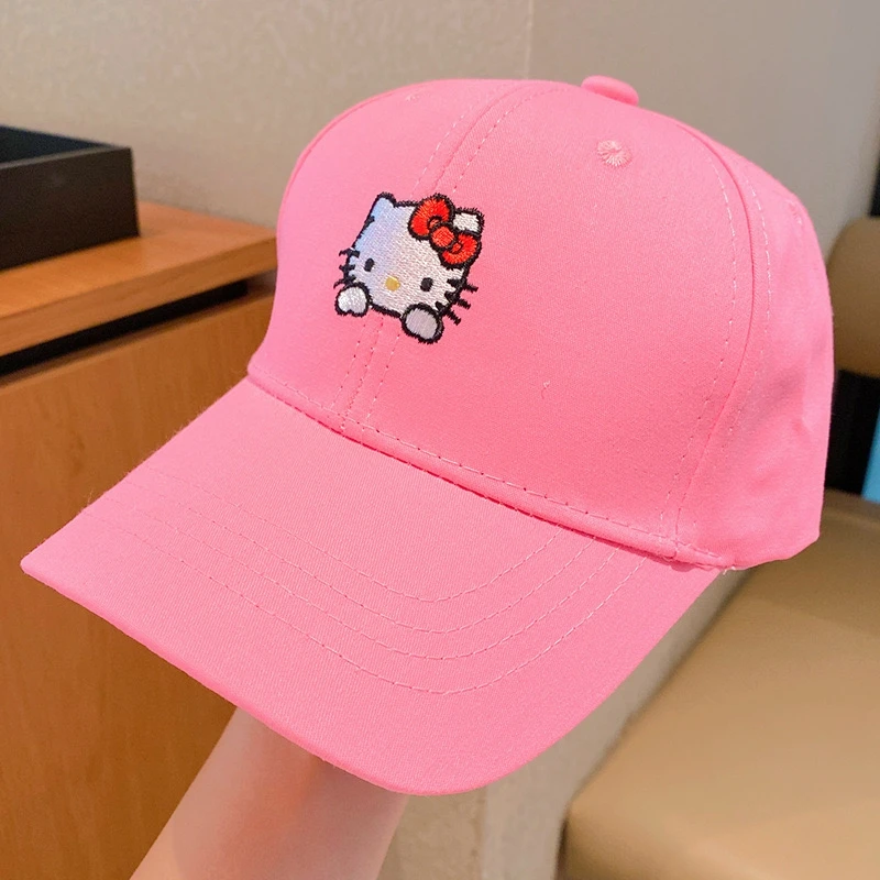 New Children's Sanrio Hello Kitty Kuromi Cap Cotton Cartoon Cinnamoroll Baseball Cap For Kids