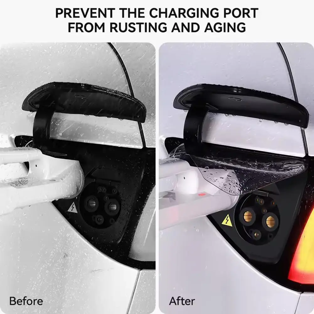 Charger Port Cover Outdoor Rainproof Protection Dustproof Covers Rain Cover Accessories For Tesla For Model Y