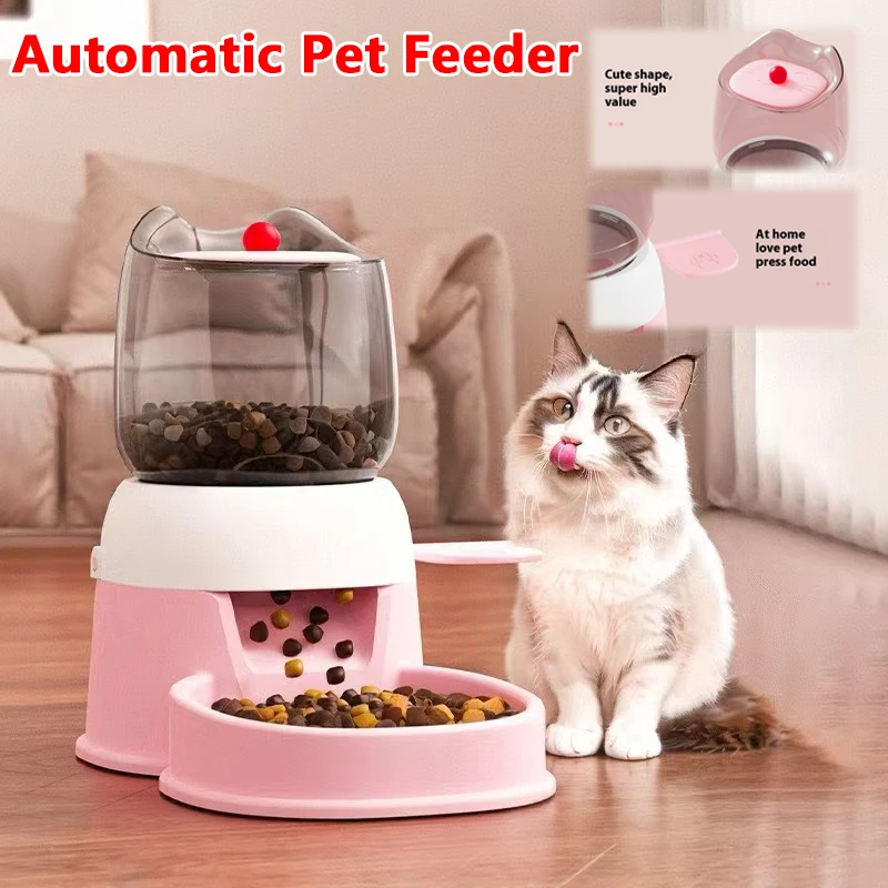 2L Water Fountain Bowl Automatic Pet Feeder Large Cat Dog Food Dispenser Large Capacity Pet Bowl Cat Supplies 2L Water Fountain Bowl Automatic Pet Feeder Large Cat Dog Food Dispenser Large Capacity Pet Bowl Cat Supplies