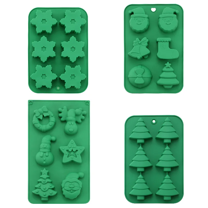 Silicone Chocolate Mold Bakeware For Christmas Cake Decoration