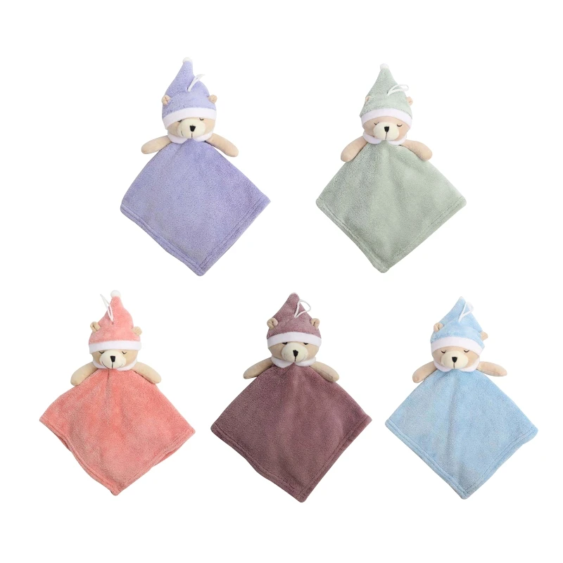

Baby Hand Towel Cartoon Bear Soft Hanging Wipe Bath Face Towel for Children Baby Nursery Kitchen Bathroom Supplies