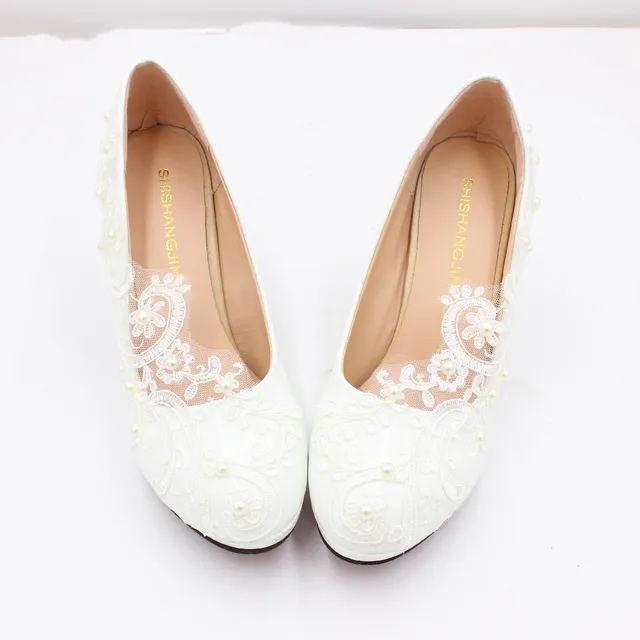 Salto Sapato De Noiva Personalizado Com Renda Customizar Sapatos