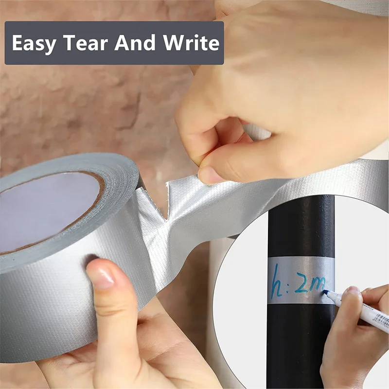 Heavy Duty Silver Duct Tape Multi Use Easy Tear Waterproof Industrial  Strength for Indoor and Outdoor - AliExpress