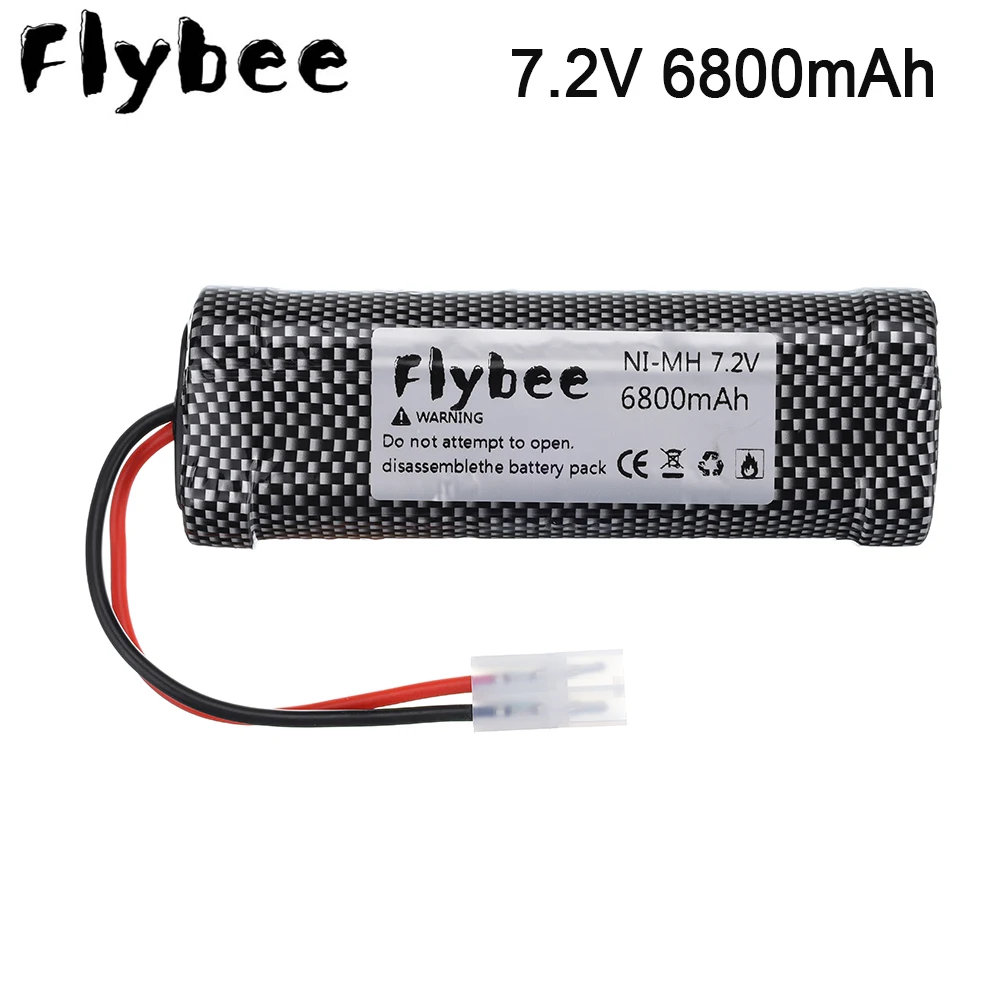 

7.2V Battery 6800mah NiMH Batteries Pack For RC Car Truck Buggy Boat Tank Ni-Mh Baterias gray supper power