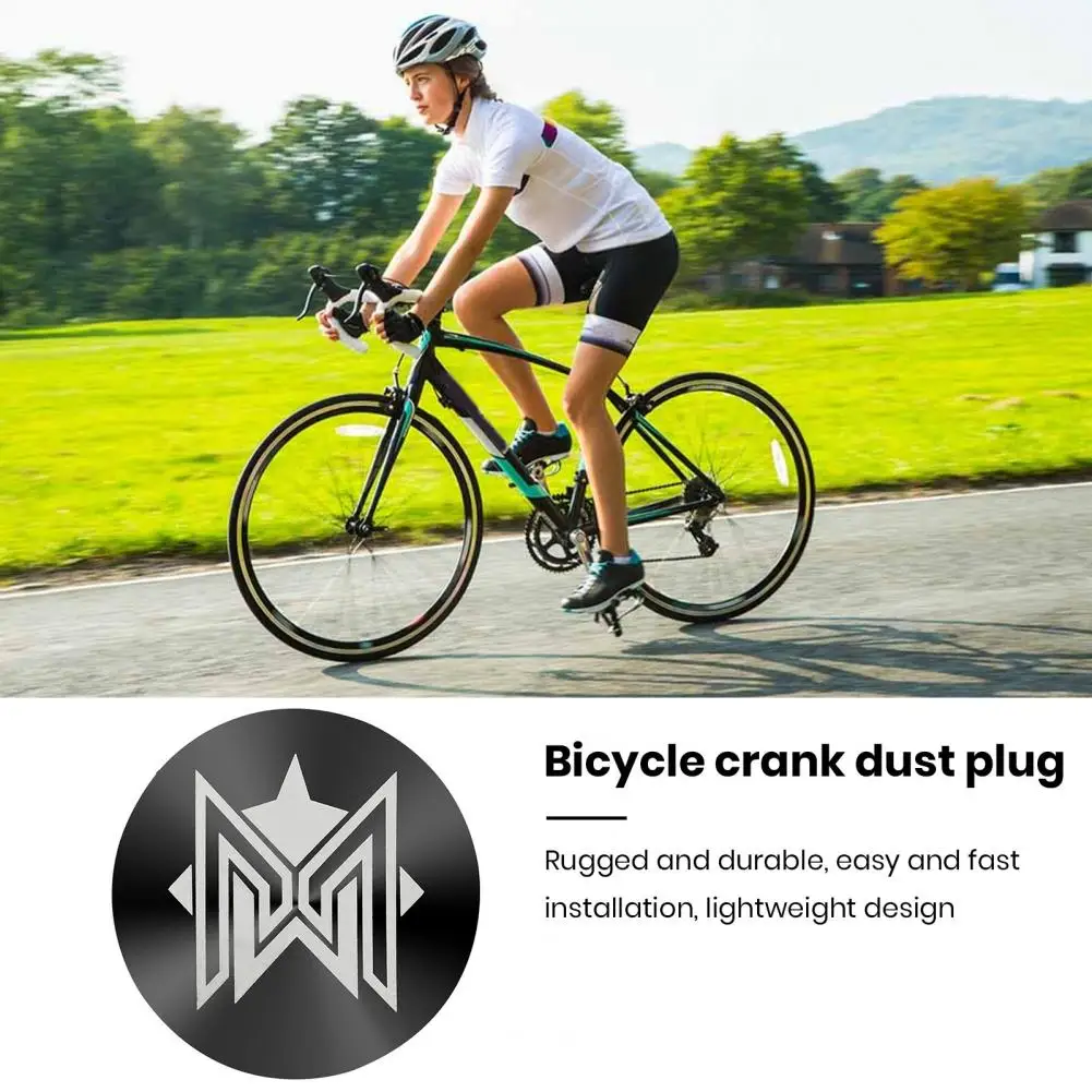 

Useful Crank Dust Plug Lightweight Design Road Bike Crank Dustproof Plug Aluminum Alloy Crankset Dust Cover Bike Accessories