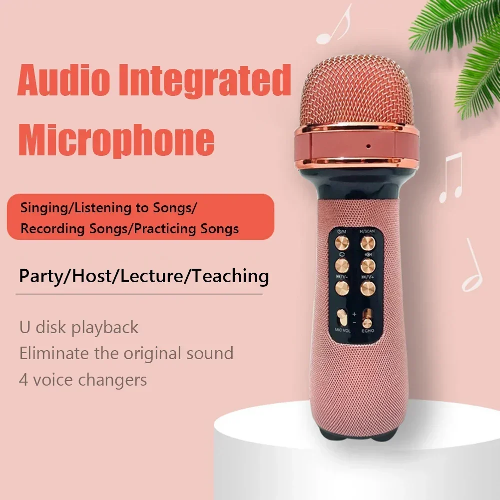 

WS-898 Karaoke Bluetooth-Compatible Microphone Handheld Wireless Music Sing Mic for Home KTV Tool Friends Gift For Home Ktv