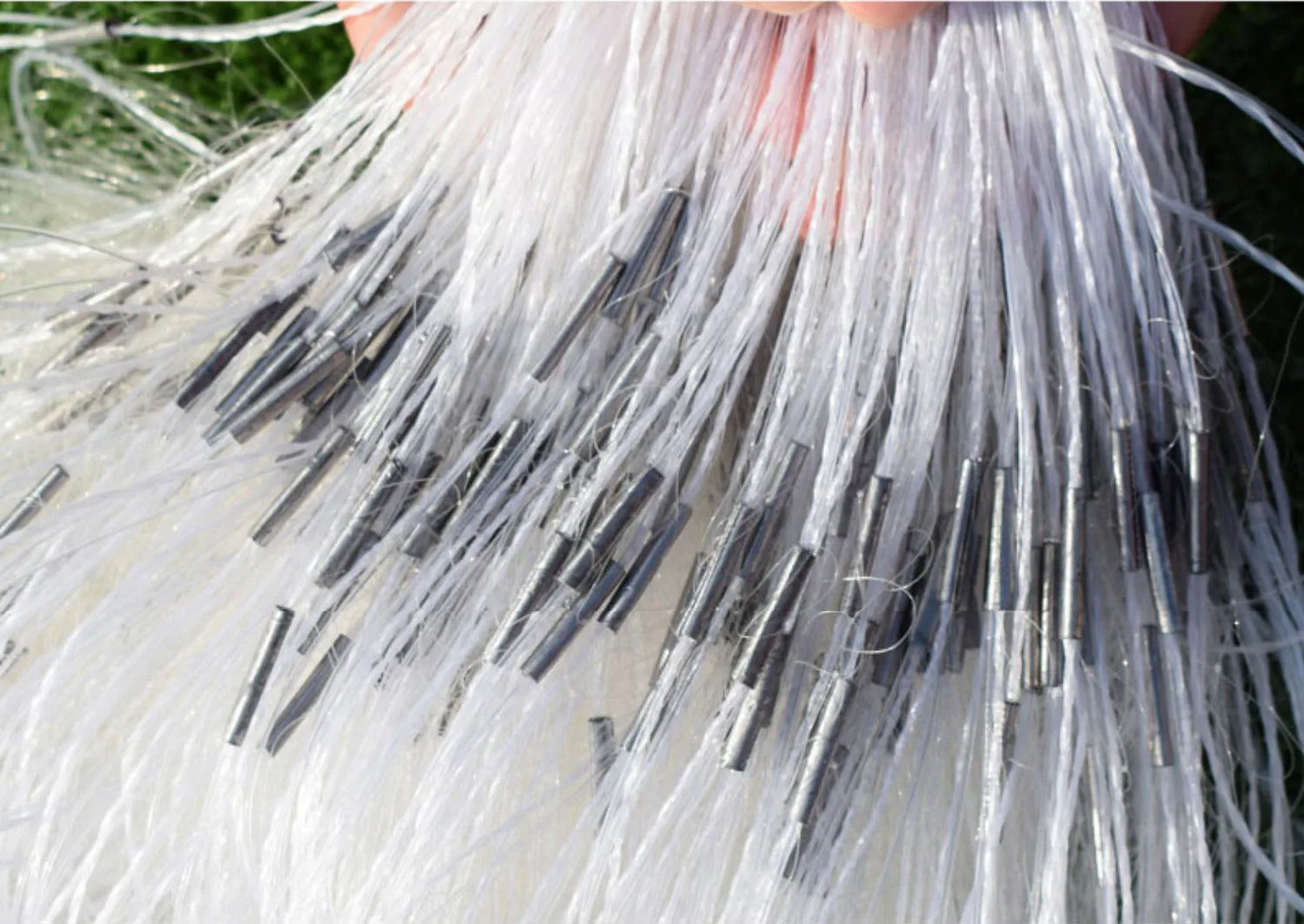 Description Picture 4 of item20m 35m 50m fishnet sticky mesh 3-layer floating net ,gill net