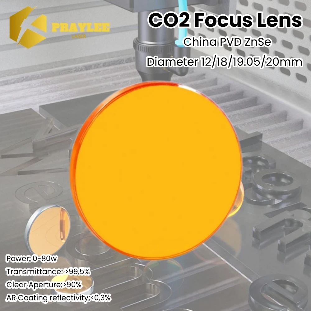 Lente Focale ZnSe Per Laser CO2 – Diametro 18/19/20 Mm – Cloudray Menisco