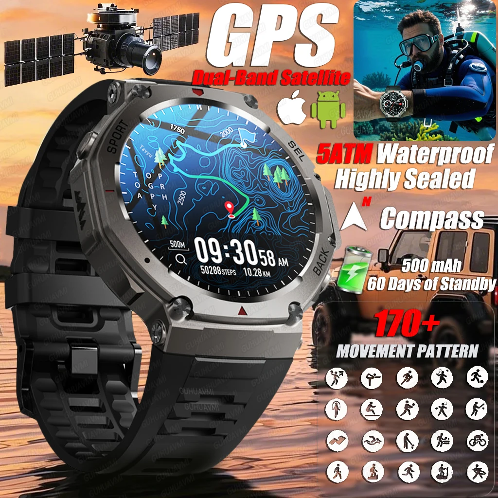 T-Rex SmartWatch 466*466 AMOLED Full Touch Screen 5ATM