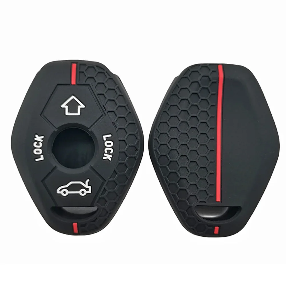 Silicone Key Case for BMW E46/E53/X3 E83/X3 E39 Serie 7 5 3 330i for key case key case cover car key shell